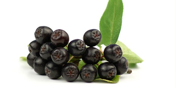 Fruits of black mountain ash, useful in diabetes